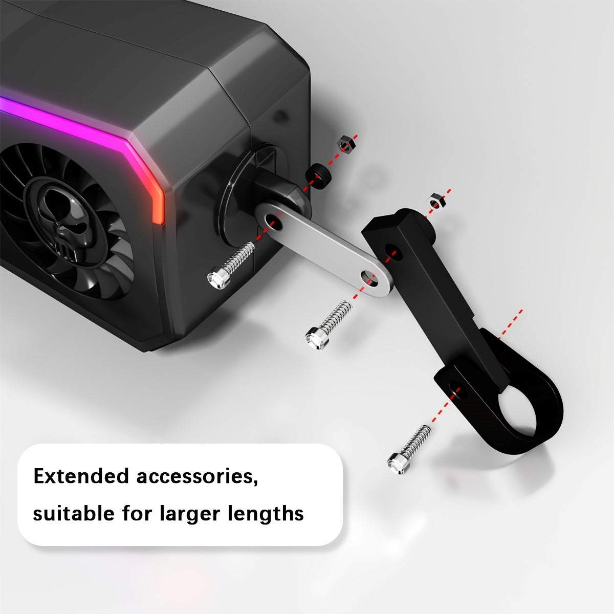 PUREVOX Motorcycle Speakers Wireless Stereo Audio System 12V Handlebar Mount MP3 Player AUX-in USB FM Radio No Charging Function Without Battery