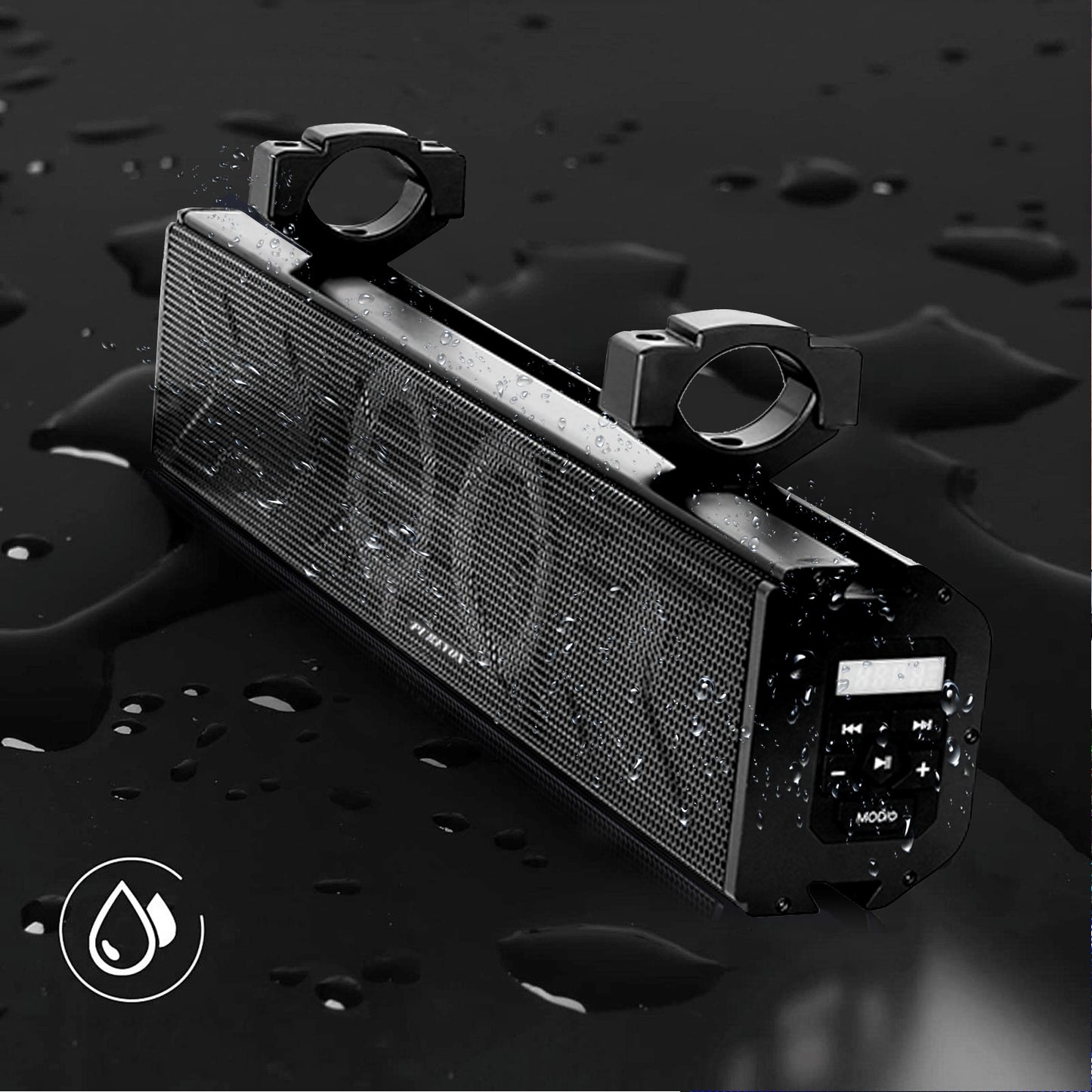 UTV/ATV 26 Inch Soundbar 4-Speaker Waterproof Bluetooth with Multicolor LED Lighting