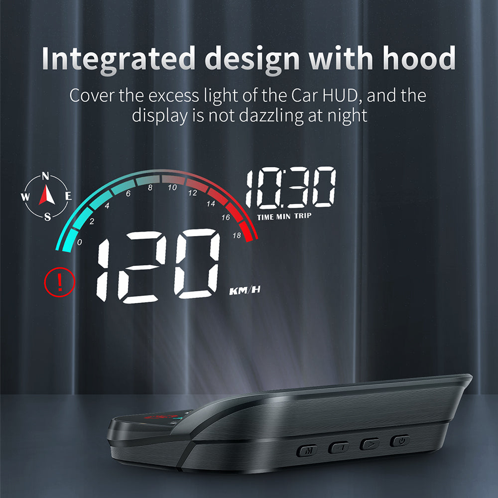 PUREVOX Windshield Speedometer Projector Digital GPS Speedometer with Speed Overspeed Heads Up Display for Cars Suitable and All Vehicles