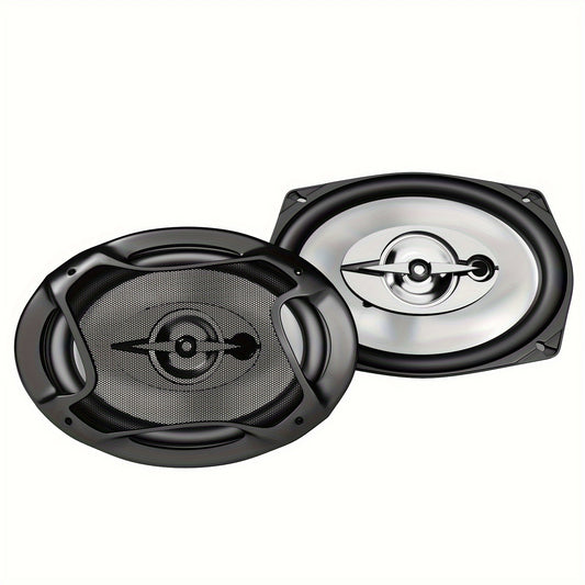 PUREVOX 6x9" 3-Way Coaxial Car Audio Speakers 1000W Max Sound System with Mid-Tweeter and Enhanced Bass Response 2Pcs