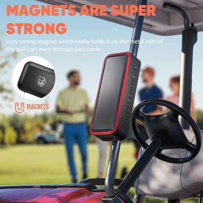 PUREVOX Magnetic Wireless Bluetooth Portable Speaker, Waterproof IPX7, with Mounting Bracket & SD Card, Black