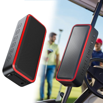 PUREVOX Magnetic Wireless Bluetooth Portable Speaker, Waterproof IPX7, with Mounting Bracket & SD Card, Black